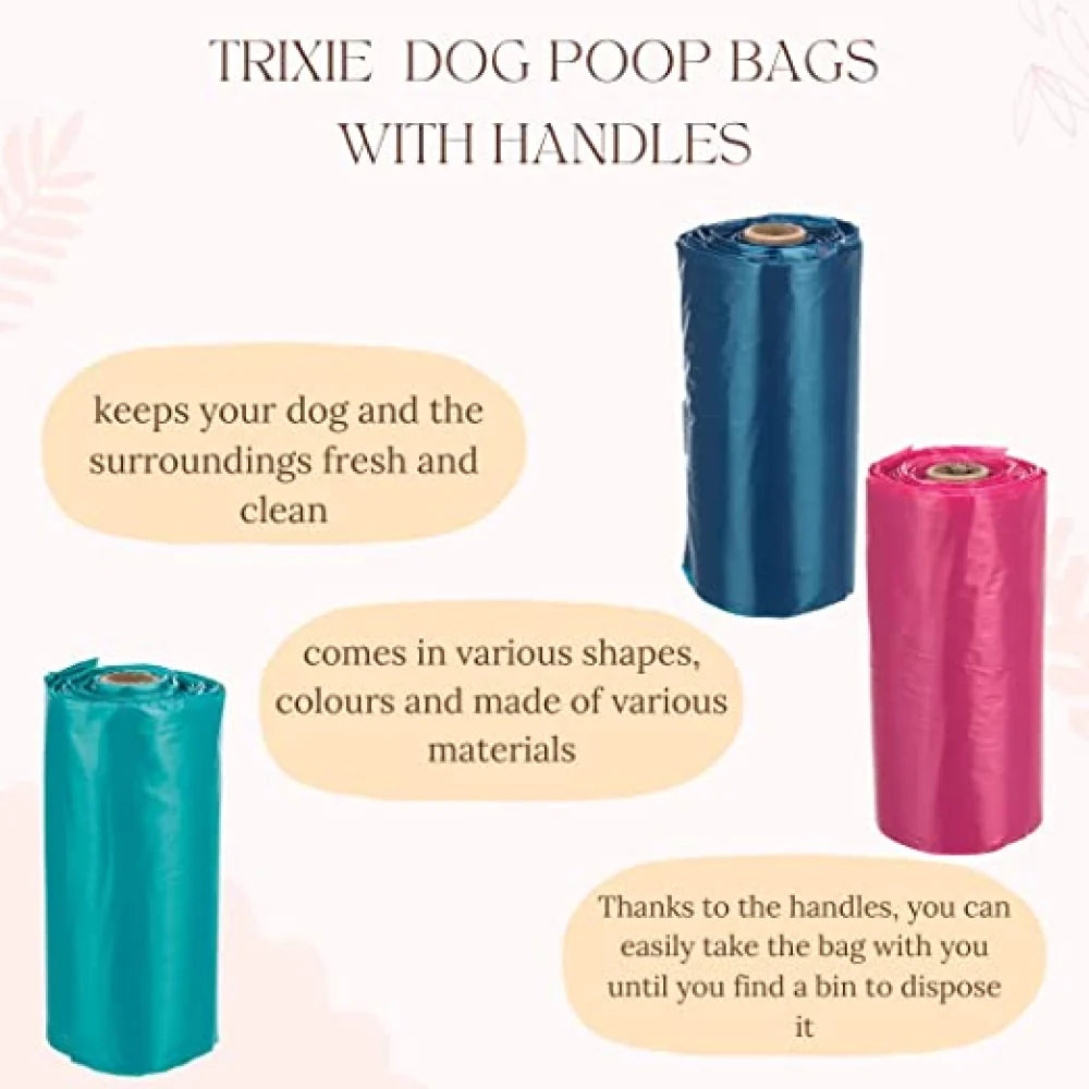 Trixie- Poop Bags with Handles for Dogs