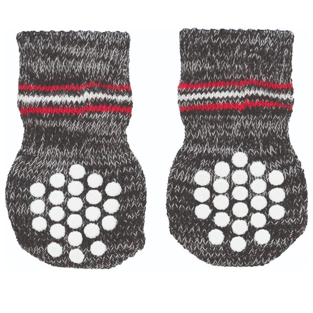 Trixie- Non Slip Socks for Dogs (Grey)