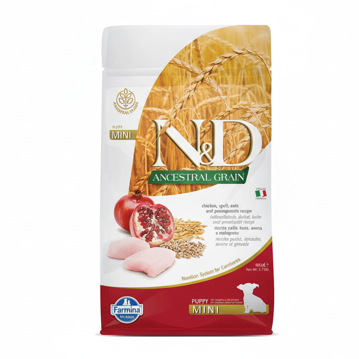 N&D Ancestral Grain Chicken & Pomegranate Mini Puppy Dry Food