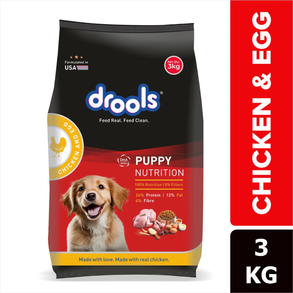 Drools- Puppy Dry Dog Food Chicken and Egg Flavour