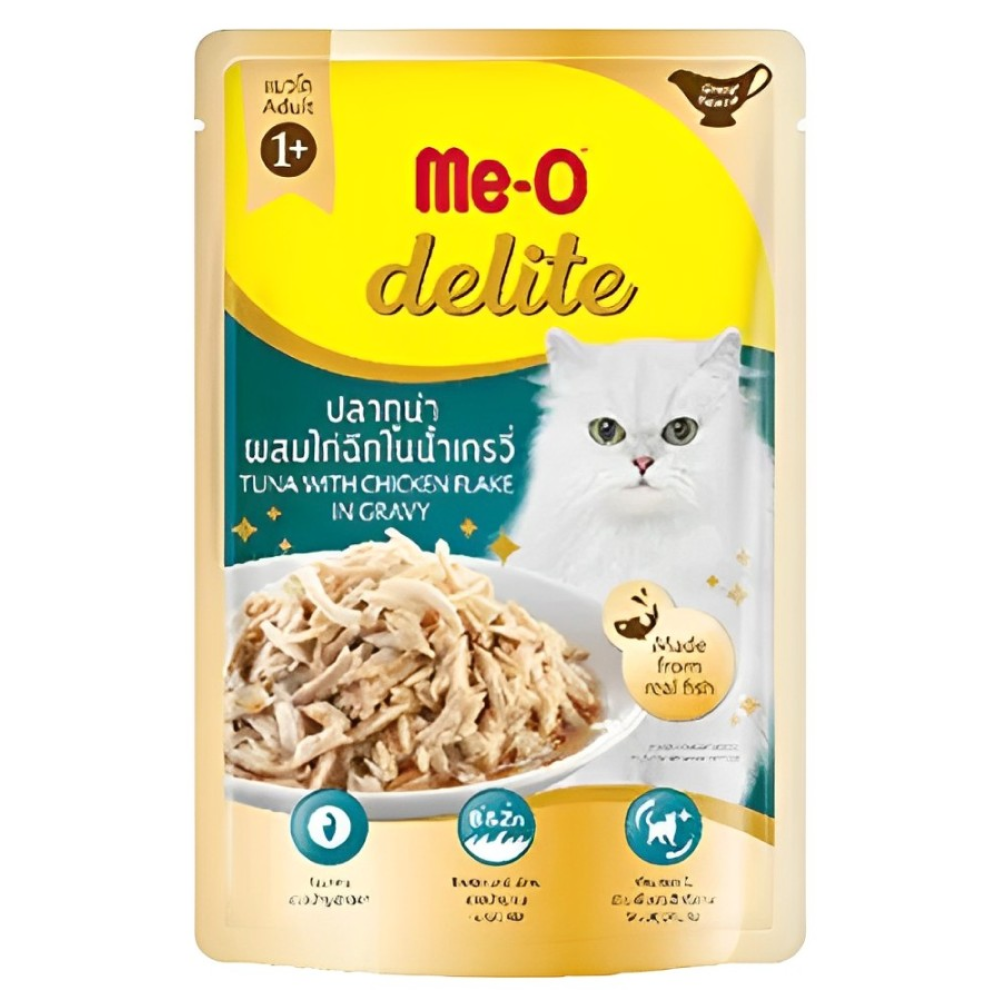 Me-O Delite Tuna with Chicken Flake Cat Wet Food