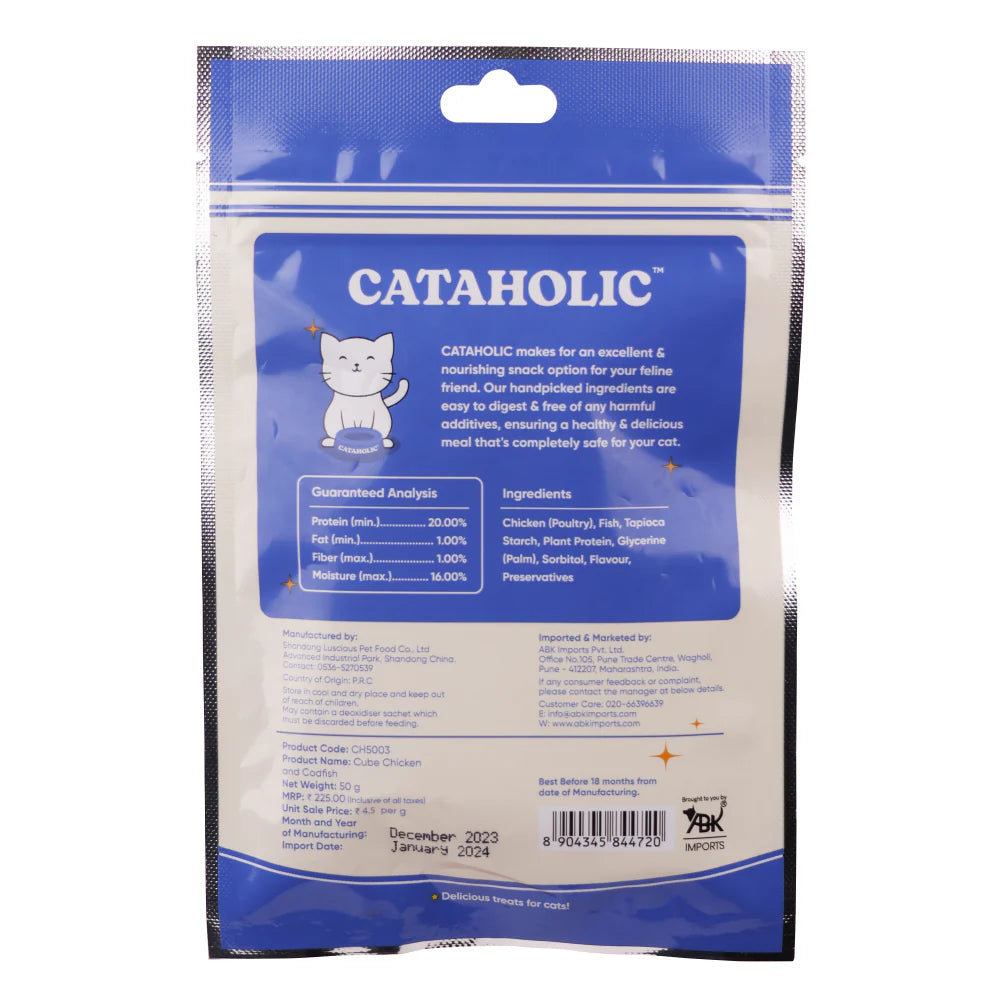 Cataholic- Chicken and Codfish Cube Cat Treats