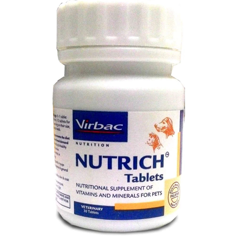 Virbac- Nutrich Multi Vitamin Tablets for Dogs and Cats