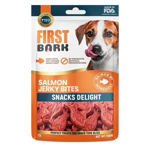 First Bark Salmon Jerky Bites Dog Treat