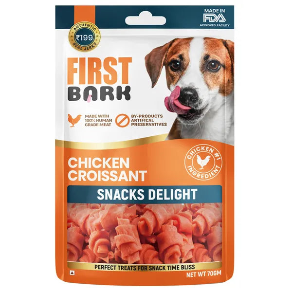 First Bark Chicken Croissant Snack Delight Jerky