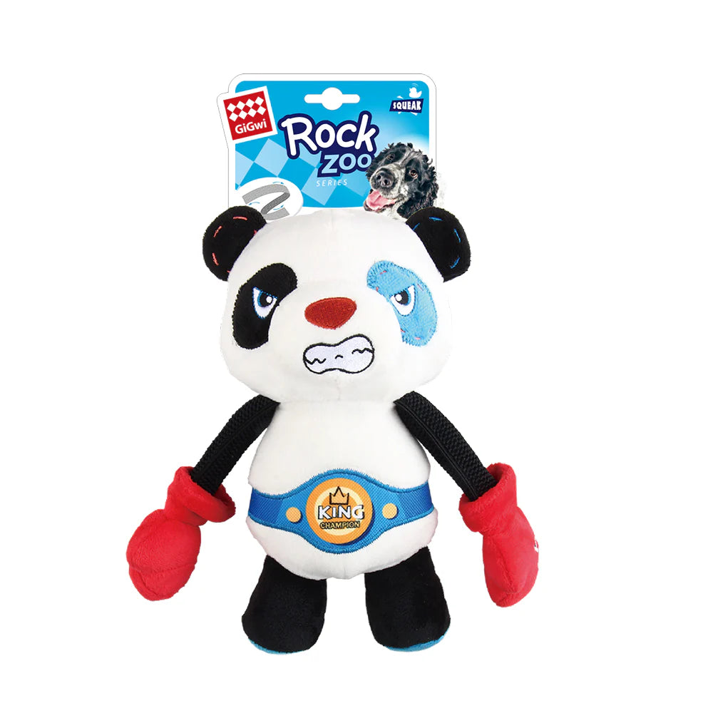 GiGwi Rock Zoo King Boxer Plush Toys