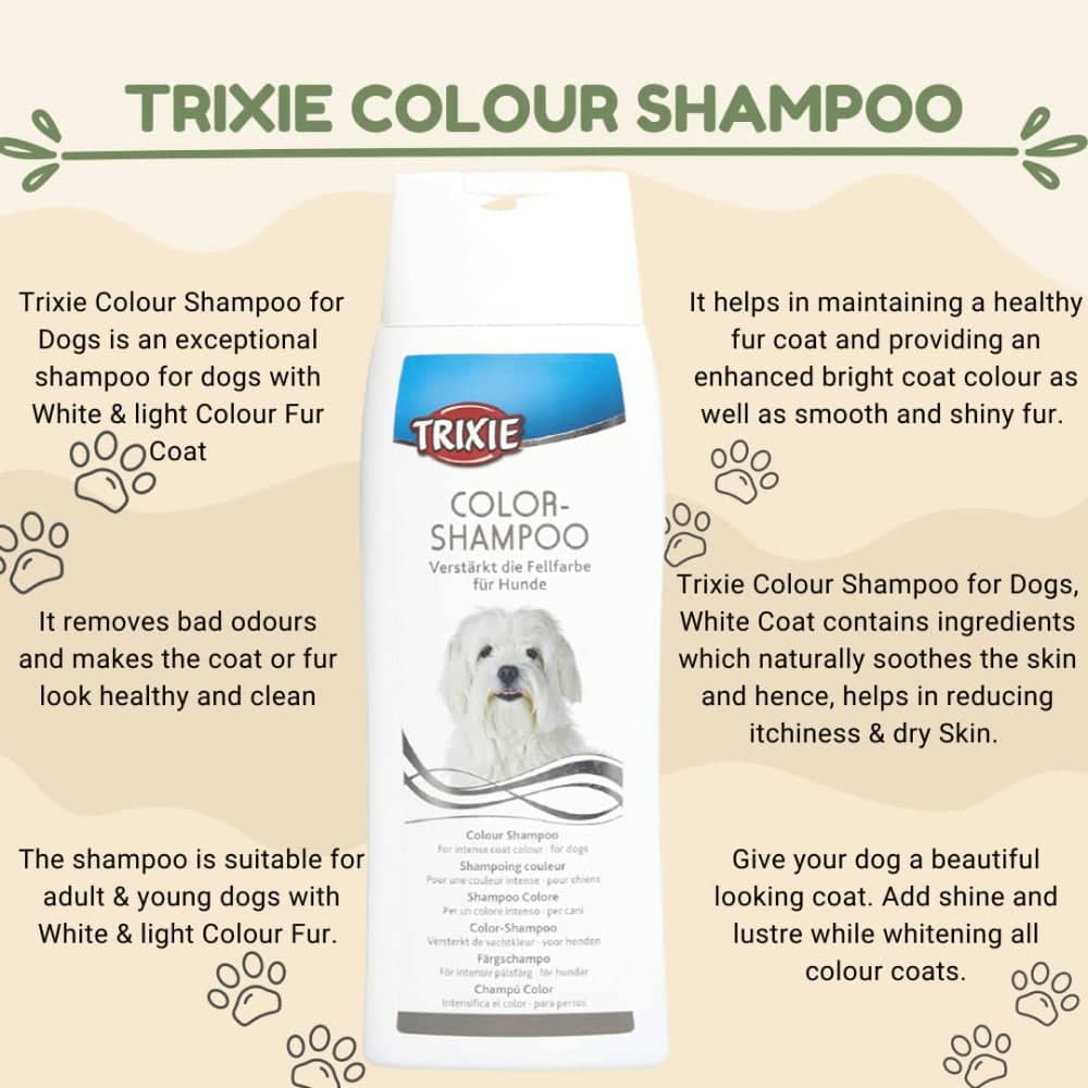 Trixie- Colour Shampoo for Dogs (White Coat)