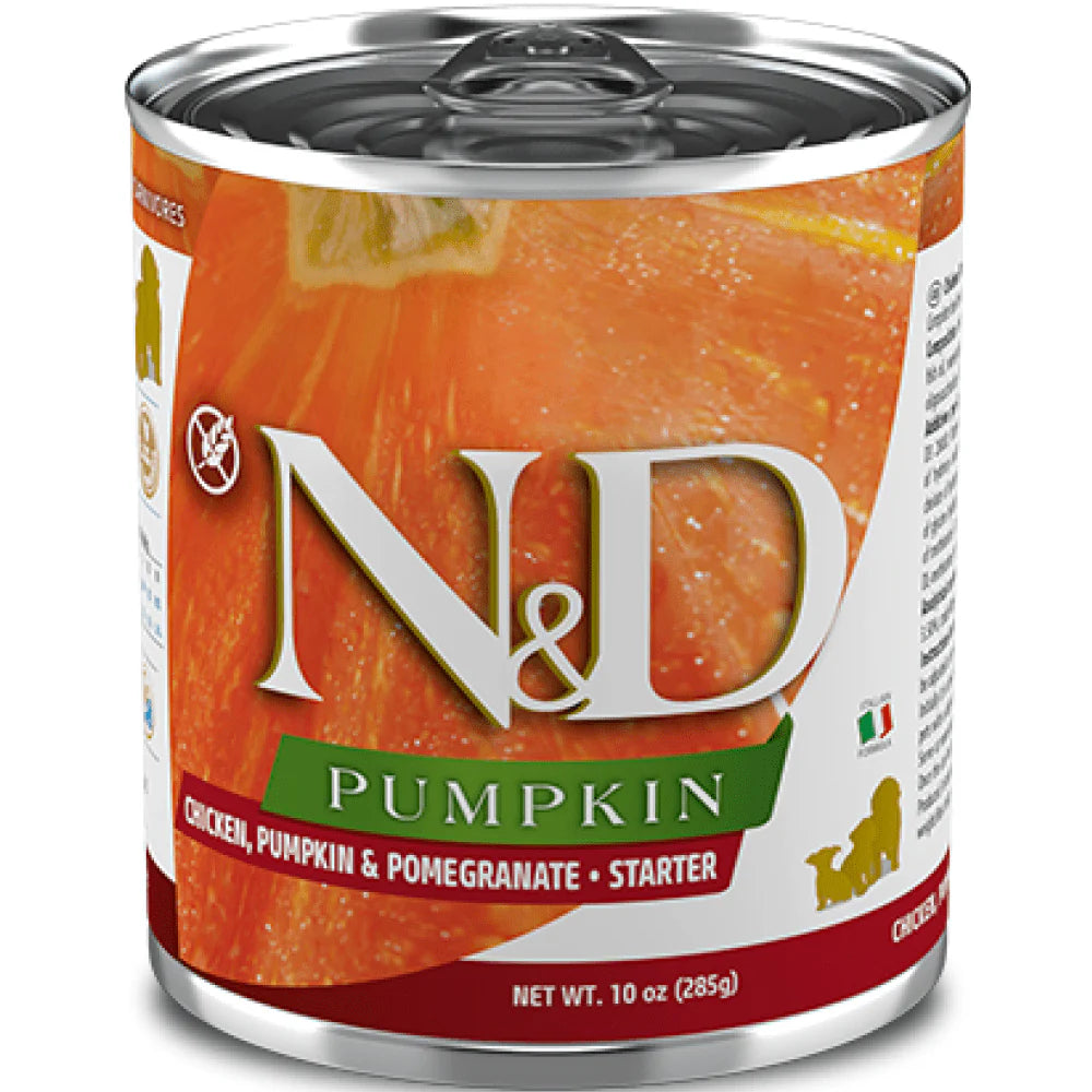 N&D- Pumpkin Chicken Starter Puppy Tin Wet Food