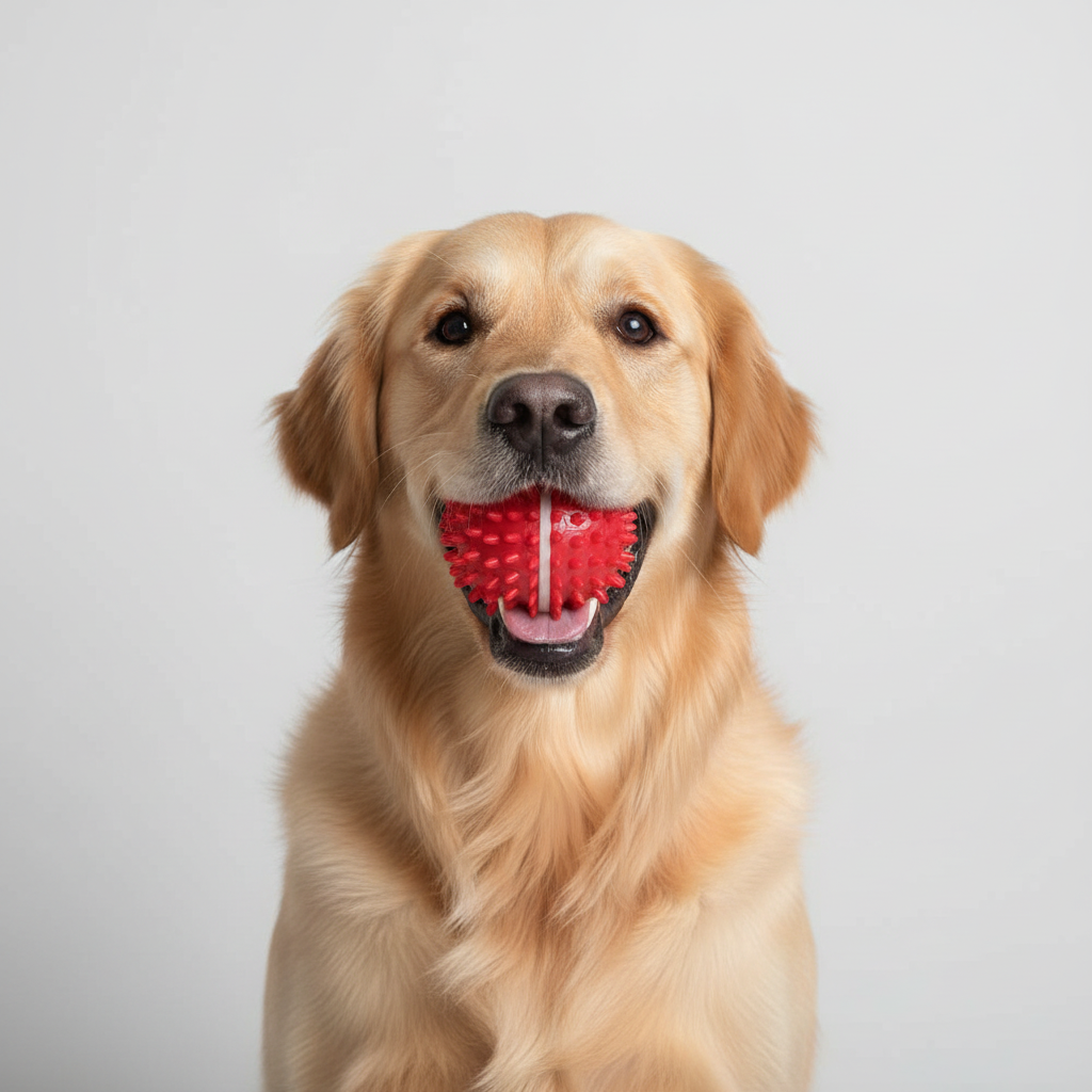Drools Dog and Puppy Spike Hard Ball Toy