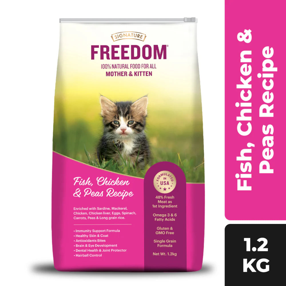 Signature - Freedom Fish Chicken & Peas Kitten Dry Food