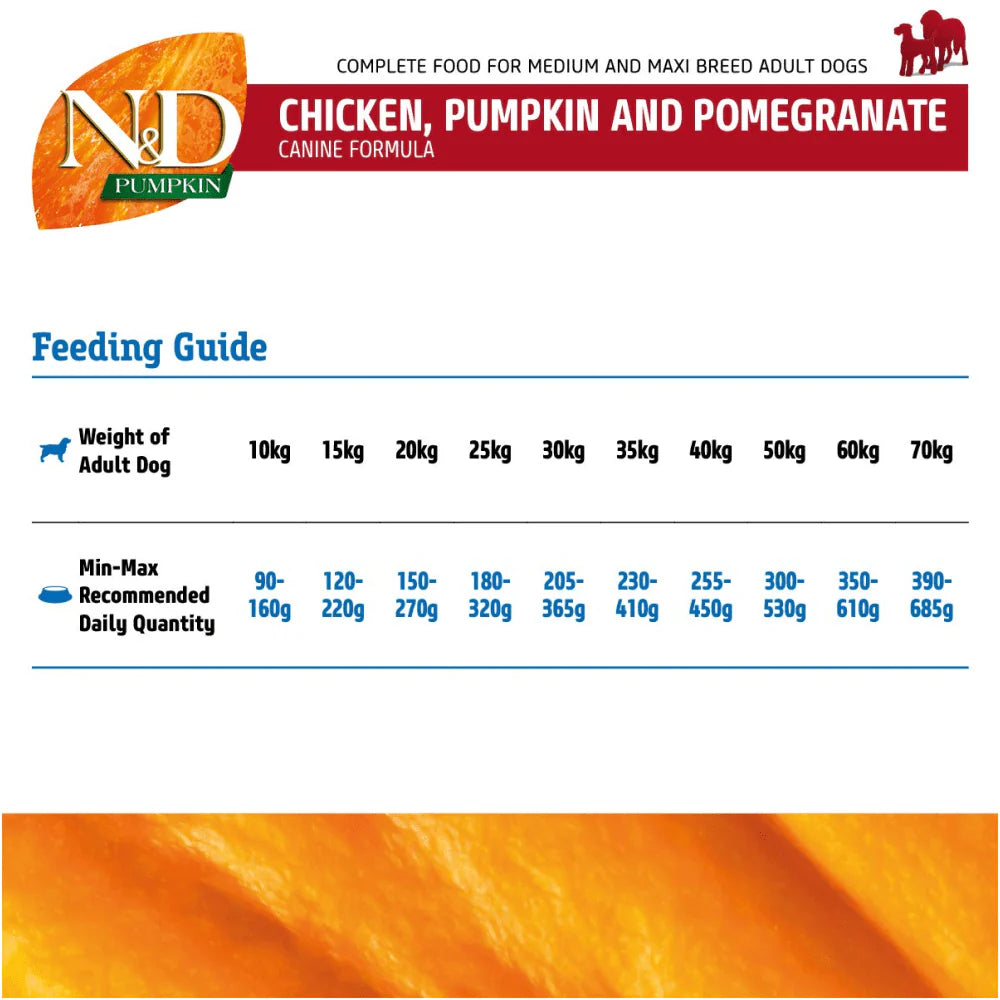 N&D - Chicken Pumpkin Adult Medium & Maxi Dry Food