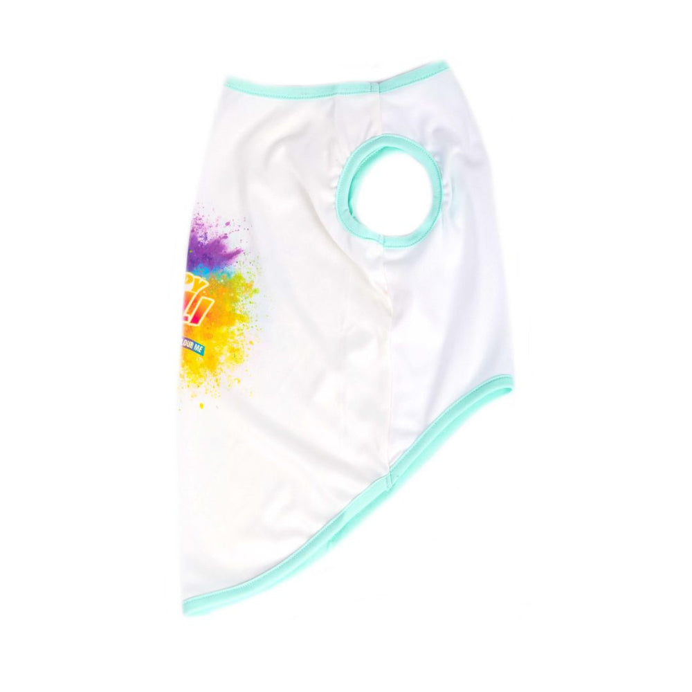 Pets Way Holi Vest  White T-Shirt for Dogs