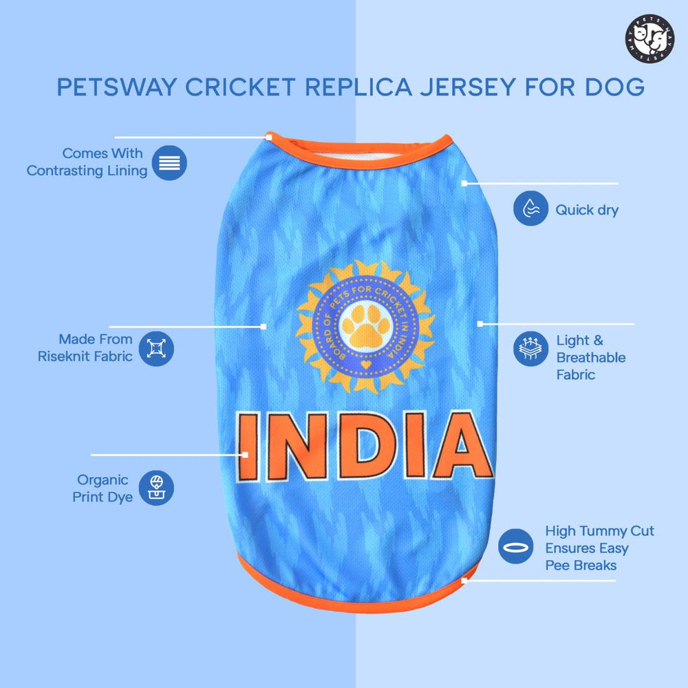 Pets Way Kolkata Kennel Riders IPL Sleeveless T-shirts for Dogs