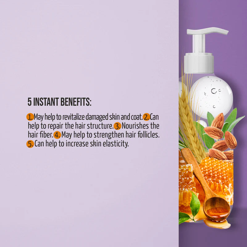 Tauro Pro Line - Ultra Natural Care  Repair and Nourish Shampoo for Dogs and Cats Skin and Coat