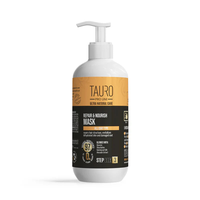 Tauro Pro Line - Ultra Natural Care  Repair and Nourish Mask for Dogs and Cats Skin and Coat