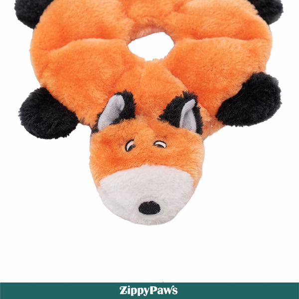 Zippy Paws Loopy Fox Plush Toy for Dogs