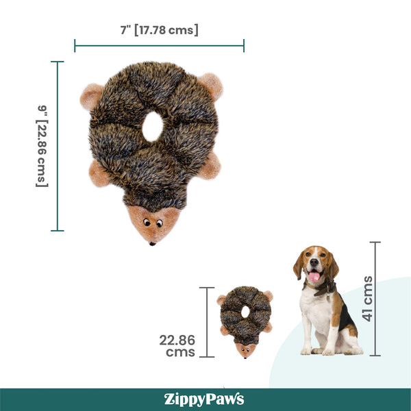 Zippy Paws Loopy Hedgehog Plush Toy for Dogs