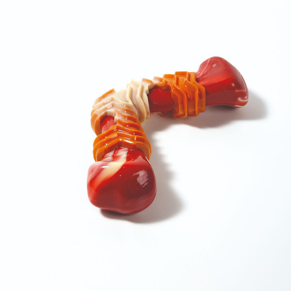 M-Pets Carnivore Boomerang Bone Bacon Scented Chew Toy for Dogs