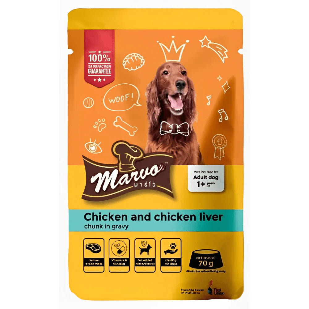 Marvo-   Chunk in Gravy Wet Food for Dogs