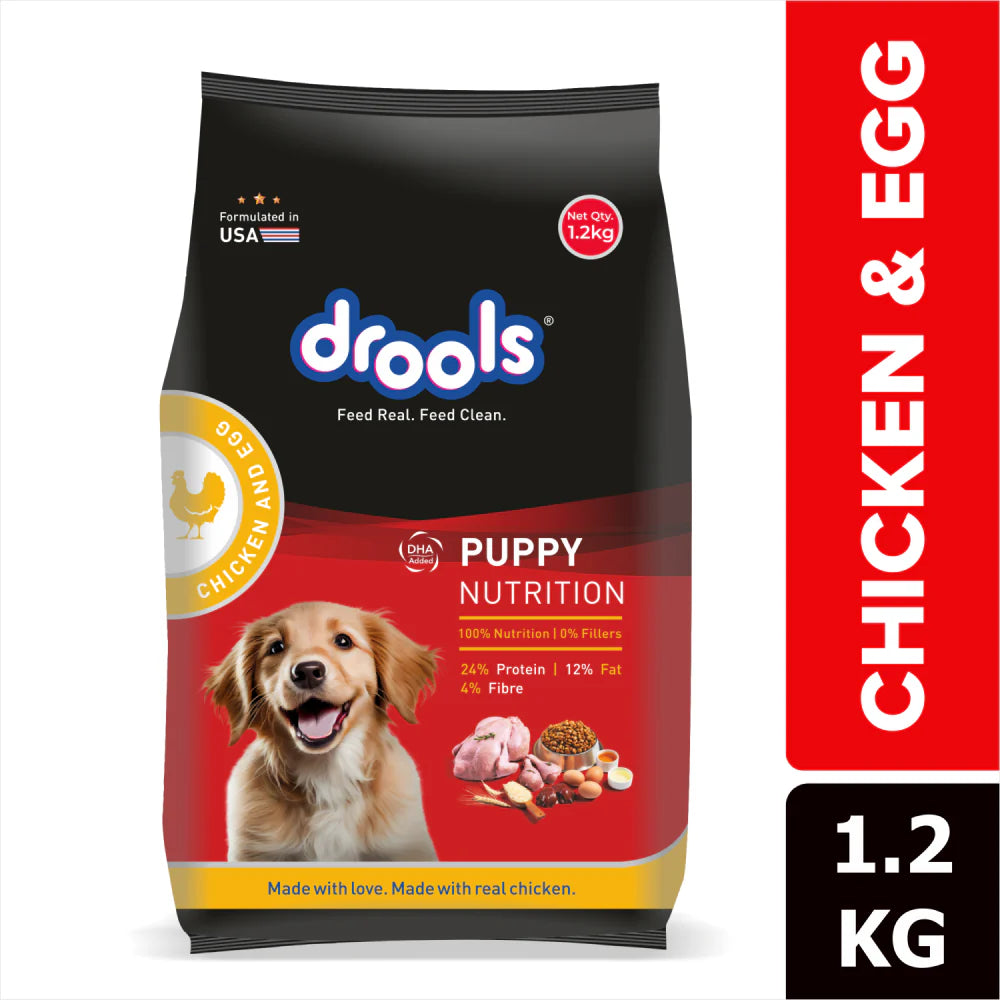 Drools- Puppy Dry Dog Food Chicken and Egg Flavour