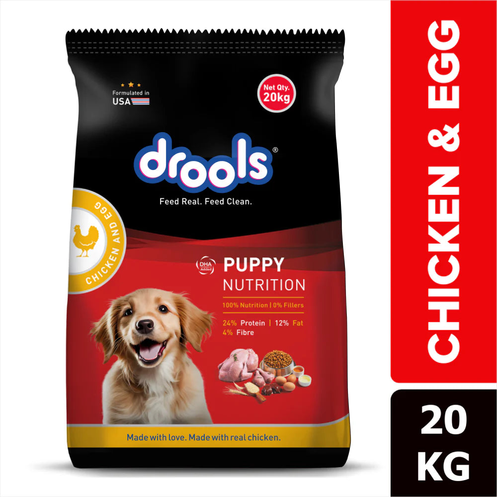 Drools- Puppy Dry Dog Food Chicken and Egg Flavour