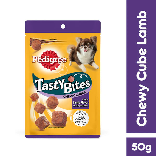 Pedigree- Tasty Bites Dog Treat Adult Chewy Cube Lamb