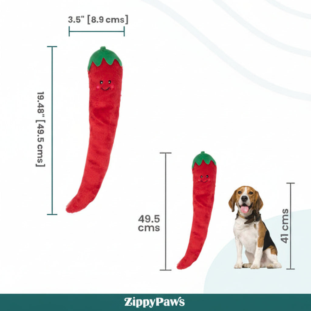 Zippy Paws Pepper Jigglerz Plush Toy for Dogs