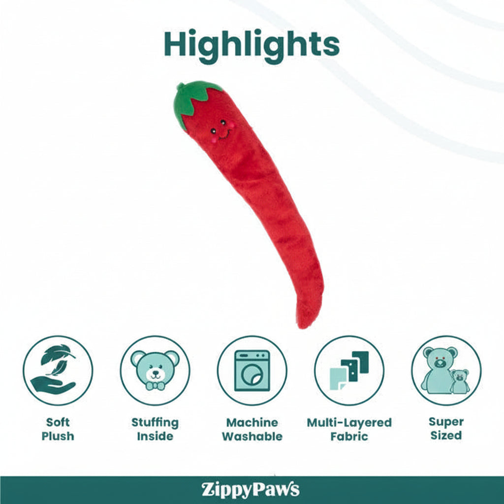 Zippy Paws Pepper Jigglerz Plush Toy for Dogs