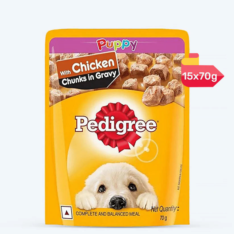 Pedigree-Chicken Chunks Gravy Puppy Dog Food Pouch