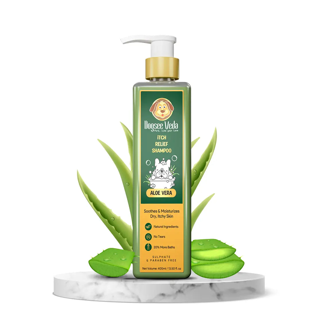 Dogsee-Veda Aloe Vera Itch Relief Dog Shampoo