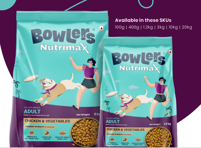 Bowlers- Chicken And Vegetables Dry Dog Food for Adult Dogs