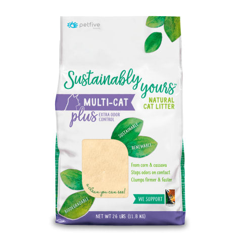 Sustainably- Yours Multi Cat Plus Unscented Cat Litter