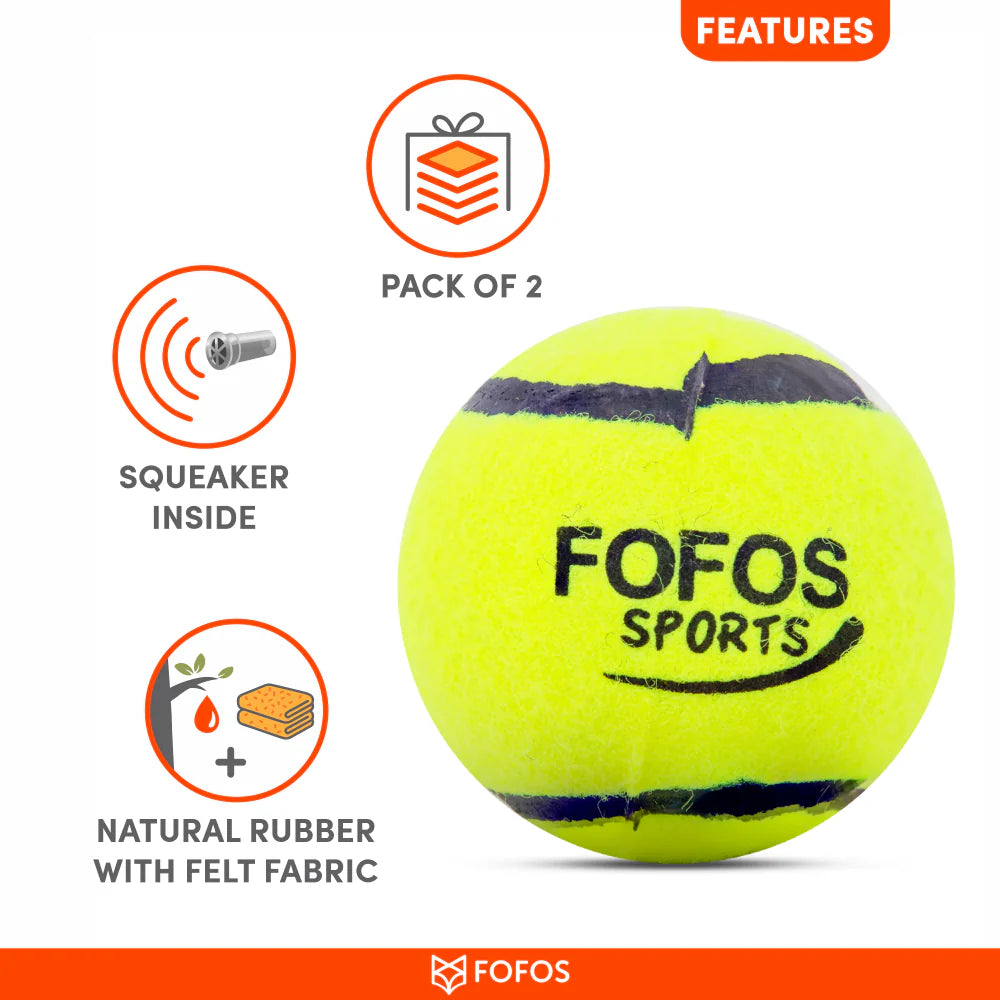 Fofos- Sports Fetch Ball Dog Toy Set