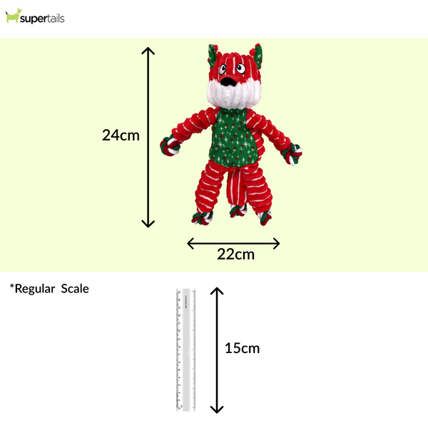 Kong Floppy Knots Fox Toy for Dogs
