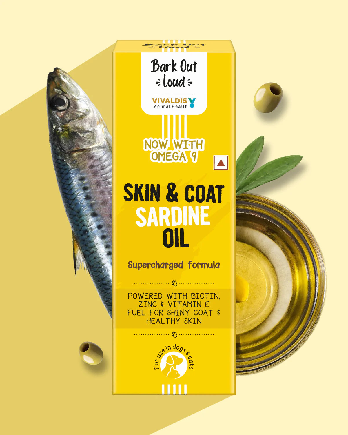 Bark Out Loud-Skin & Coat Sardine Oil Supplement for Dog & Cats Shiny Coat & Healthy Skin