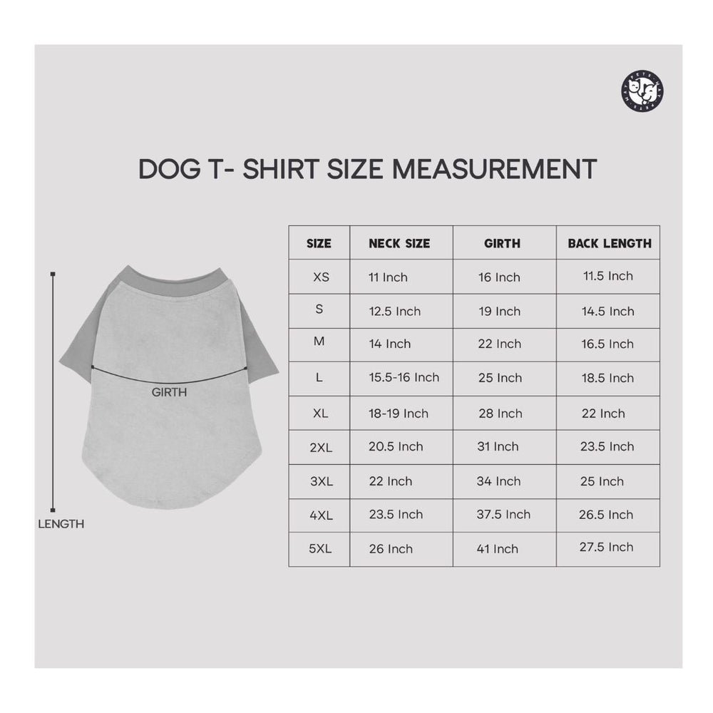 Pets Way Little Heart Printed T-Shirt for Dogs