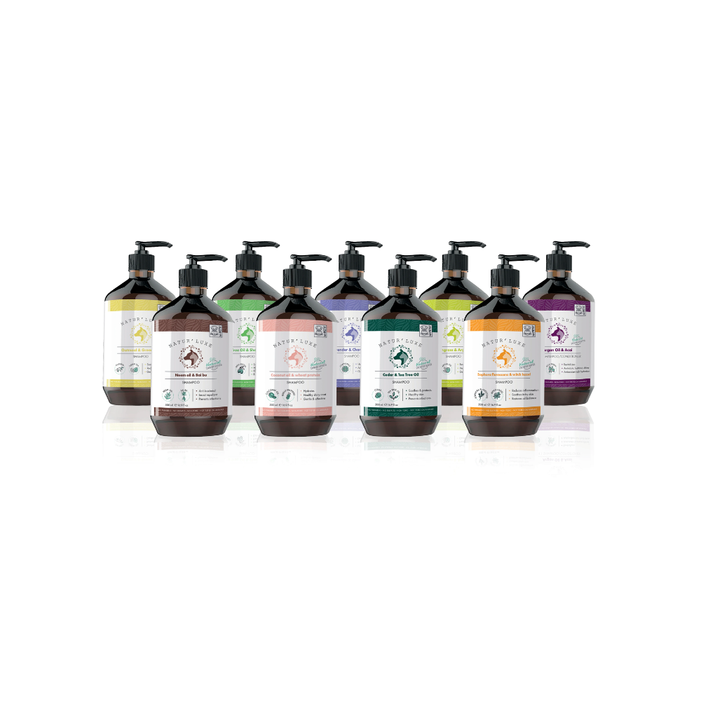 M-pets Natur'luxe Coconut Oil & Wheat Protein Shampoo for Dogs