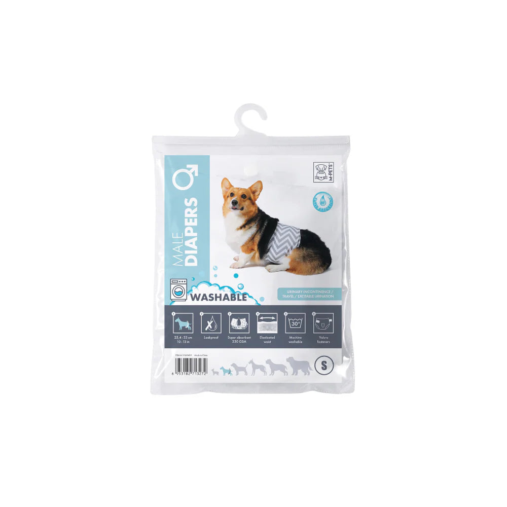 M Pets Washable Diapers for Male Dogs