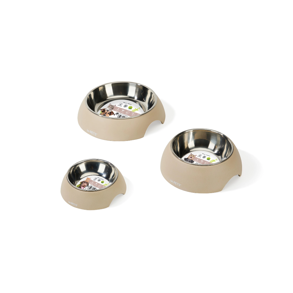 M-pets Eco Bamboo Bowl for Dogs and Cats