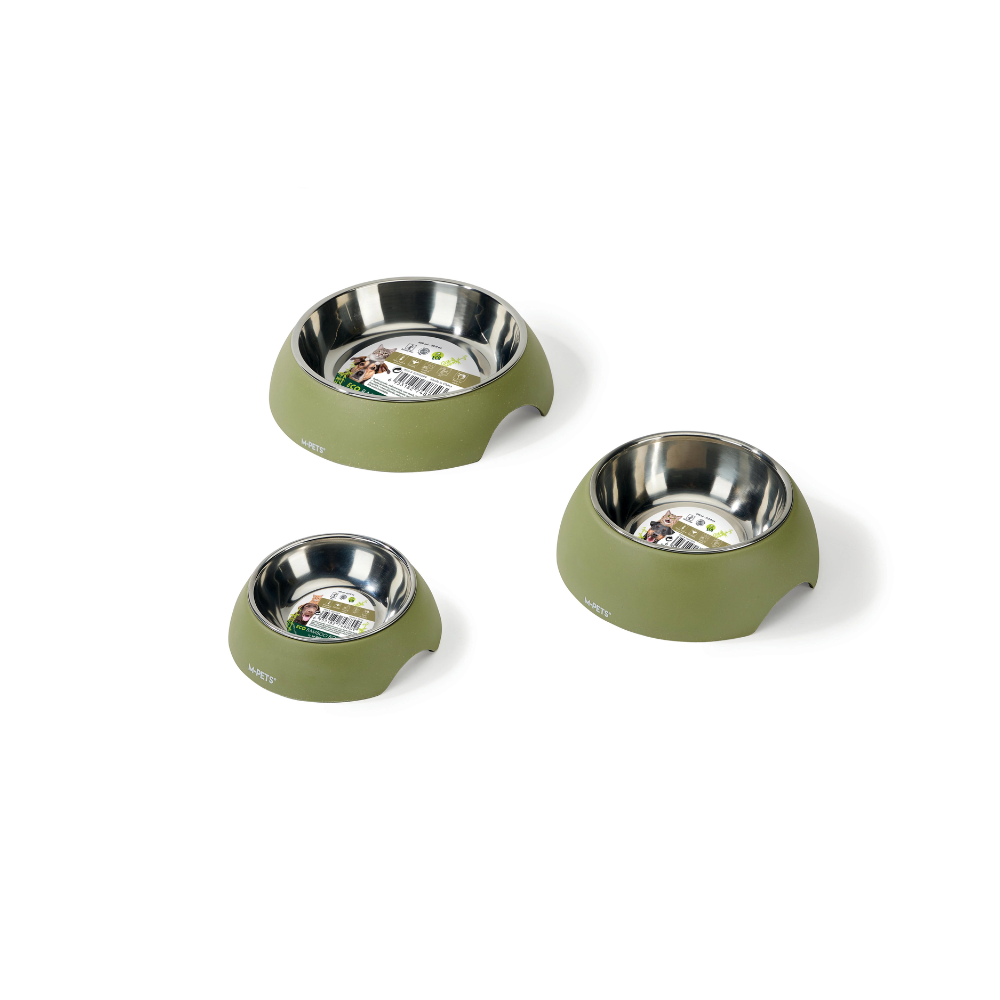 M-pets Eco Bamboo Bowl for Dogs and Cats