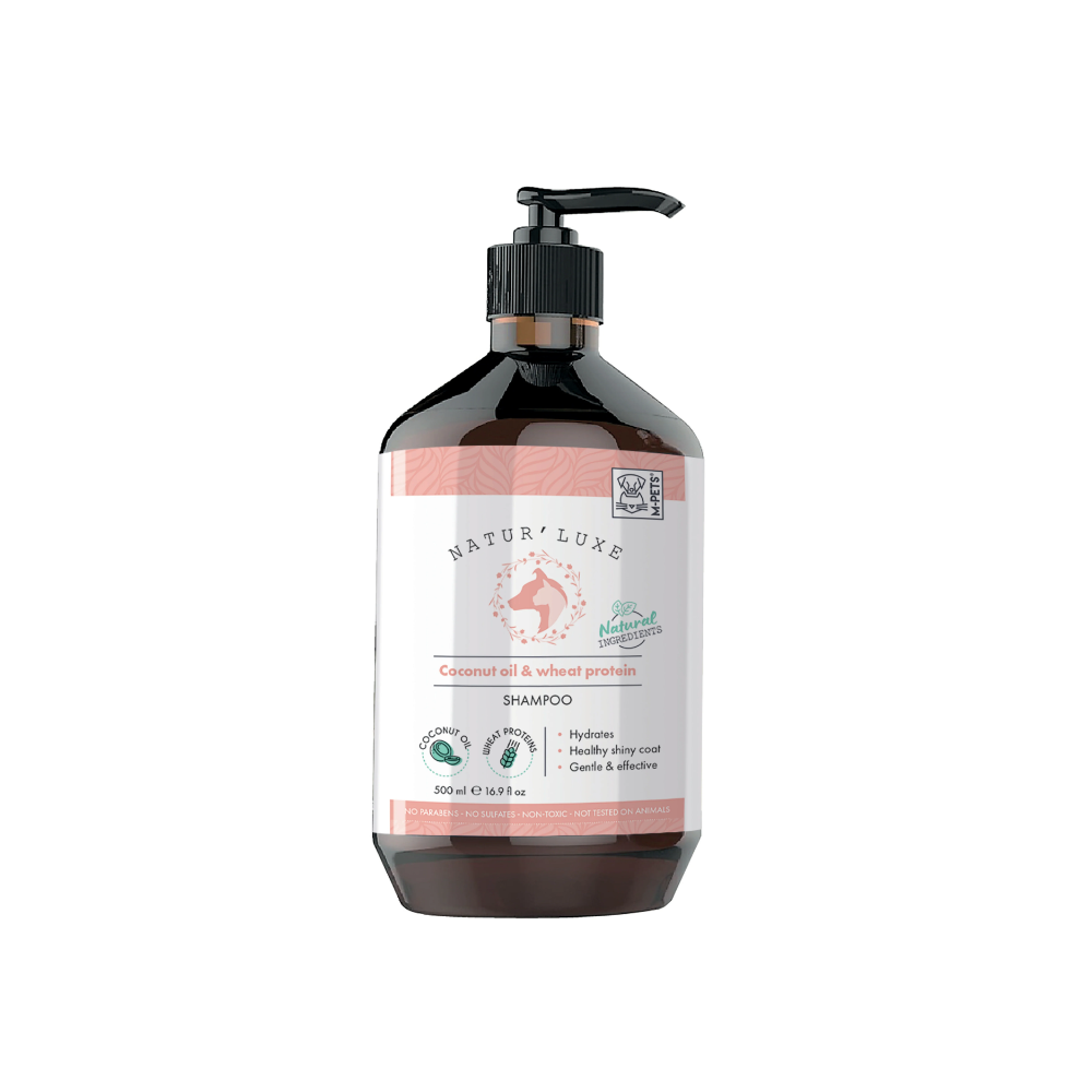 M-pets Natur'luxe Coconut Oil & Wheat Protein Shampoo for Dogs