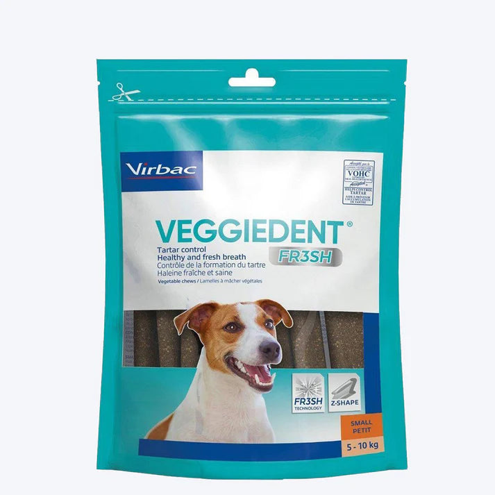 Virbac- Veggiedent Oral Hygiene Vegetable Dog Chew