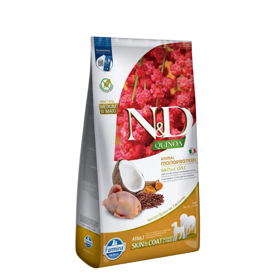 N&D Quinoa Quail Medium & Maxi Breed Adult Dry Dog Food