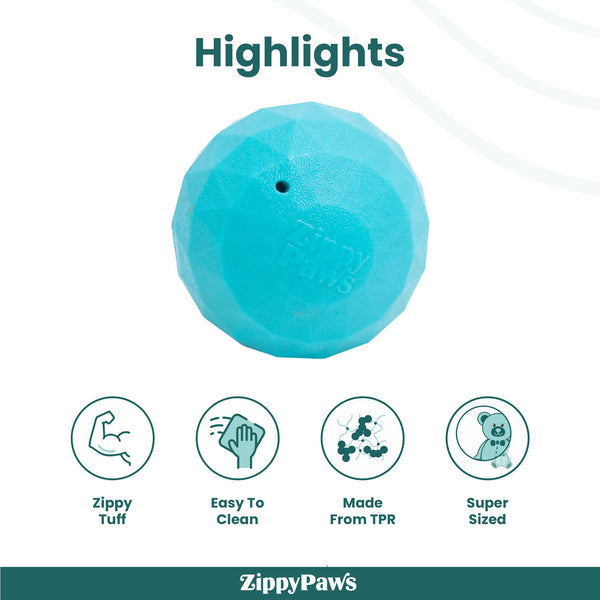 Zippy Paws ZippyTuff Waggle Ball Jumbo Plush Toy for Dogs