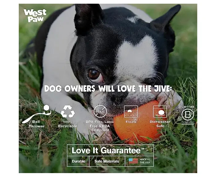 West Paw Zogoflex Jive Ball Dog Chew Toy