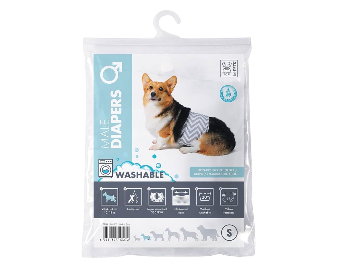 M Pets Washable Diapers for Male Dogs