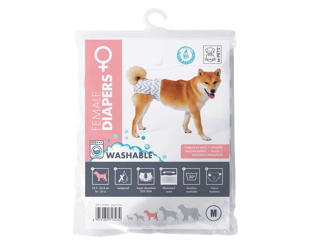M-Pets Washable Diapers for Female Dogs