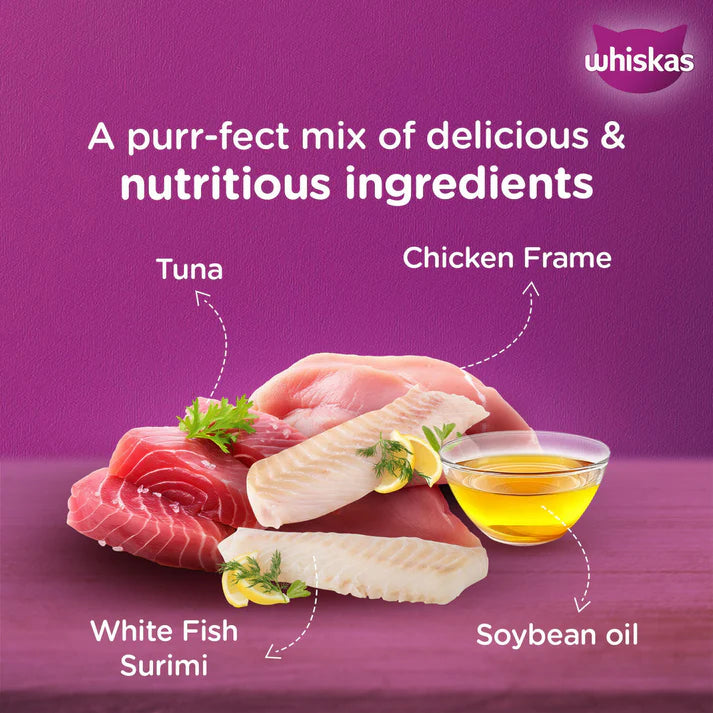 Whiskas -Tuna And White Fish Wet Food For Adult Cat