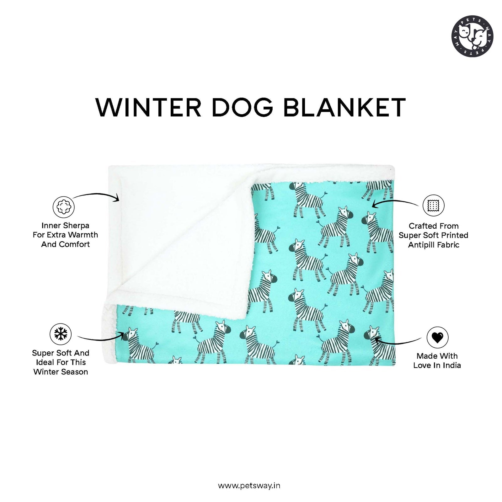 Pets Way Crystal Pet Blanket for Dogs