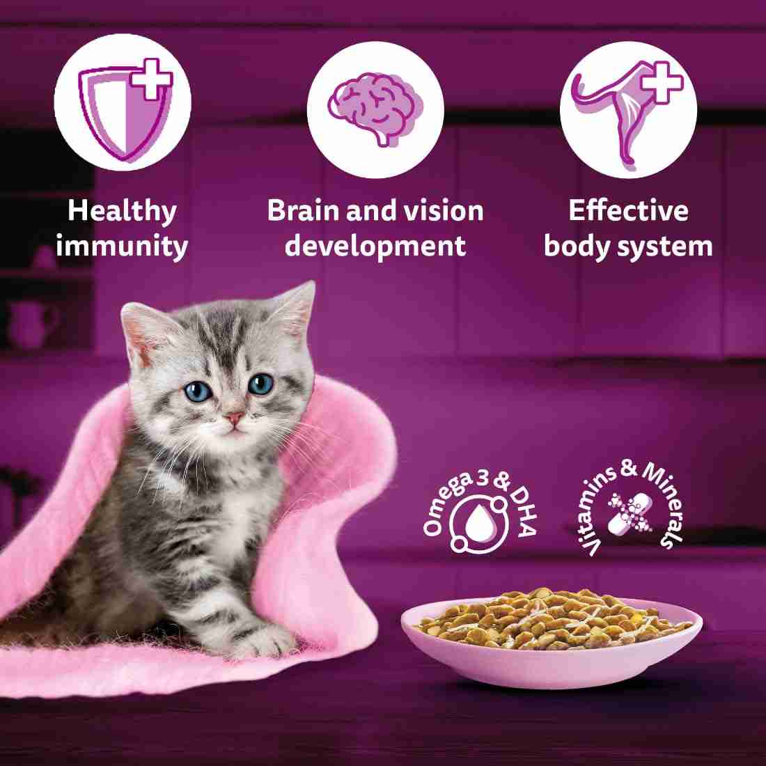 Whiskas Tasty Mix Chicken Tuna Sweet Potato Kitten Cat Wet Food